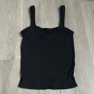 Express Black Fitted Sleeveless Tank Top size Xs